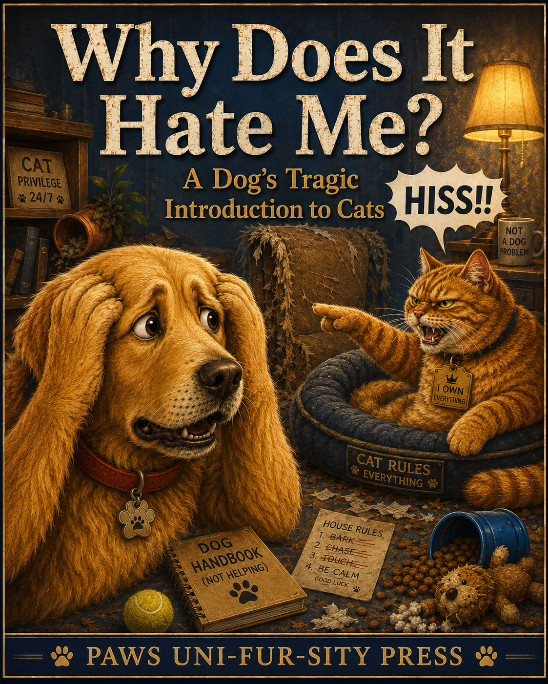 Why Does It Hate Me? A Dog's Tragic Introduction to Cats